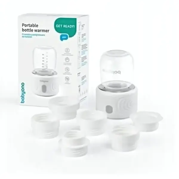 Prenosný ohrievač a sterilizátor fliaš s LED displejom, biely