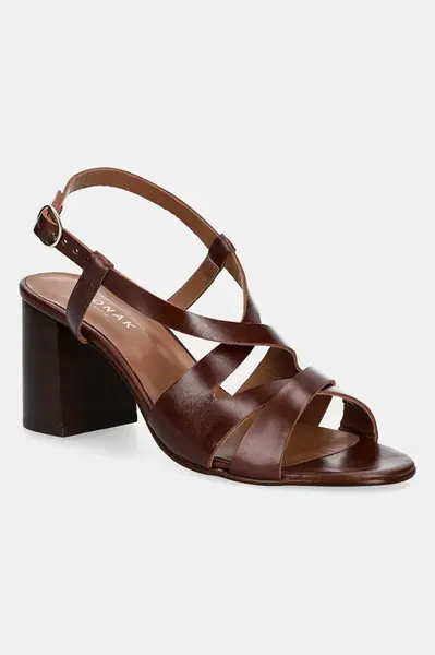 Kožené sandály Jonak DELONA hnědá barva, 3600179