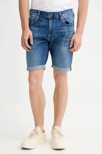 G-Star  Džínové šortky  3301 Slim Short