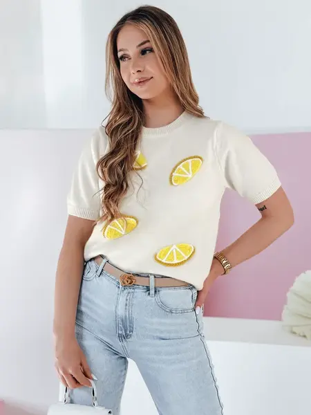 Dámský oversize svetr s citrony CYTRYNKA