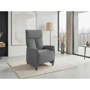Sit & More RELAXAČNÍ KŘESLO, textil, šedá
