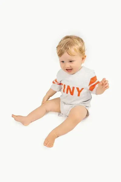 Bavlněné kojenecké body Tinycottons STRIPES LOGO BODY SS25-146