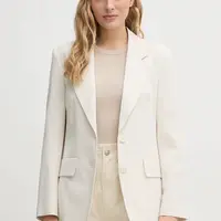 Sako s příměsí lnu Joop! béžová barva, 30046414