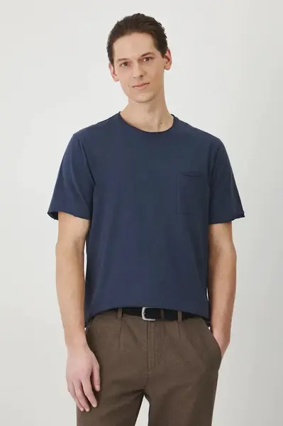 Bavlněné tričko Medicine pánské, modrá barva