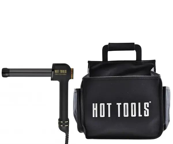 Kulma na vlasy Hot Tools Black Gold Curl Bar - 25 mm + taška Hot Tools Appliance Caddy zdarma + dárek zdarma