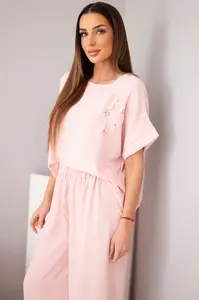 Dámsky viskózový set s kvetom, Kesi