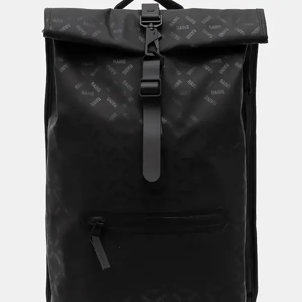 Batoh Rains Rolltop Rucksack W3 černá barva, velký, 13320