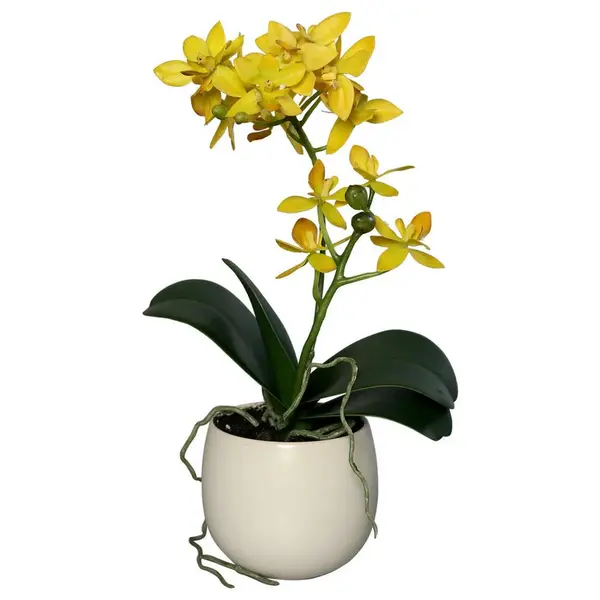 UMĚLÁ KVĚTINA orchidej 34 cm