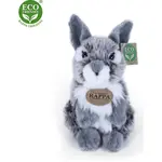 Rappa Plyšový zajac šedý sediaci 20 cm Eco Friendly