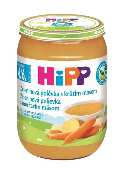 HIPP Polévka BIO Zeleninová s krůtím masem 190 g