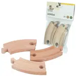 BABU vláčky - Kolej zatáčka 10 cm, 4 ks
