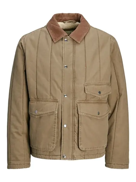 JACK & JONES Prechodná bunda 'JPRBLUCOMO'  hnedá / brokátová