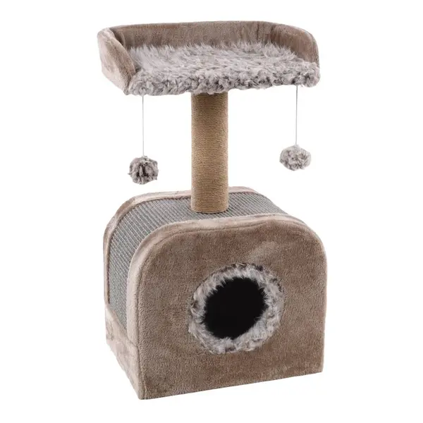 Flamingo škrabací strom Oscar Taupe