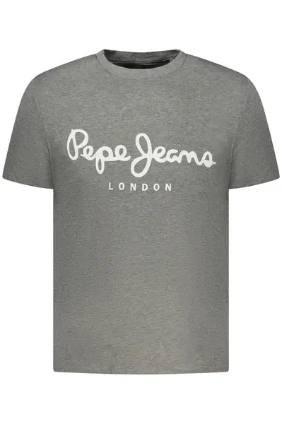 Šedé tričko Pepe Jeans