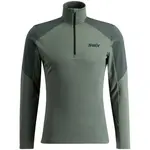 Swix INFINITY LIGHT HALF ZIP M Pánská funkční mikina, tmavě zelená, velikost