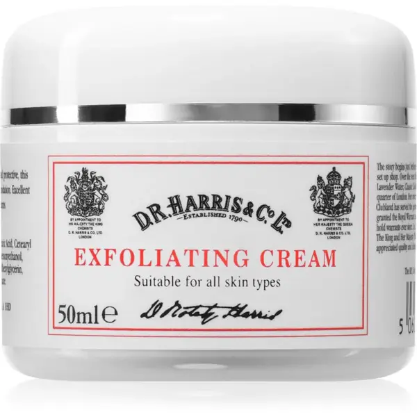 D.R. Harris Exfoliating Cream čistiaci peeling na tvár pre mužov 50 ml