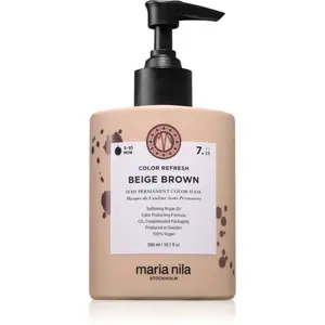 Maria Nila Colour Refresh jemná vyživující maska bez permanentních barevných pigmentů odstín Beige Brown 7.23 300 ml