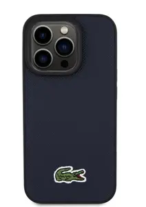 Zadní kryt Lacoste Iconic Petit Pique Woven Logo MagSafe pro Samsung Galaxy S25 Ultra, modrá
