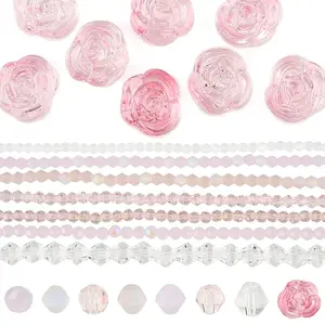 Transparent Glass Beads Set