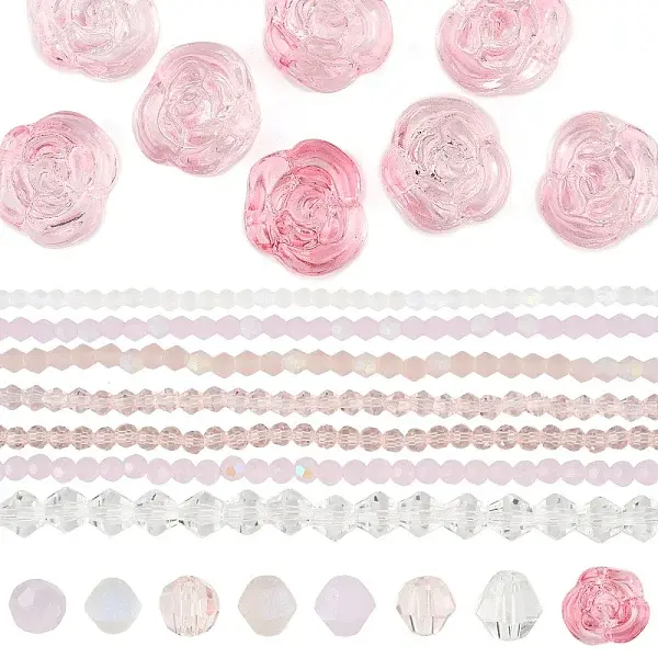 Transparent Glass Beads Set