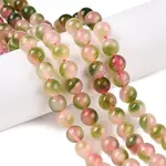 Dyed Natural White Jade Beads Strands