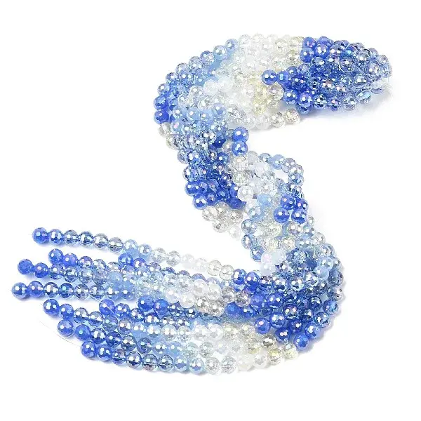 Electroplate Glass Beads Strands