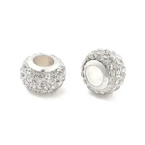 Rondelle Polymer Clay European Beads