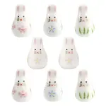 8Pcs 4 Colors Handmade Porcelain Beads