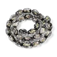 Handmade Foil Lampwork Beads Strands