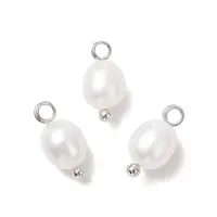 Natural Cultured Freshwater Pearl Rice Charms