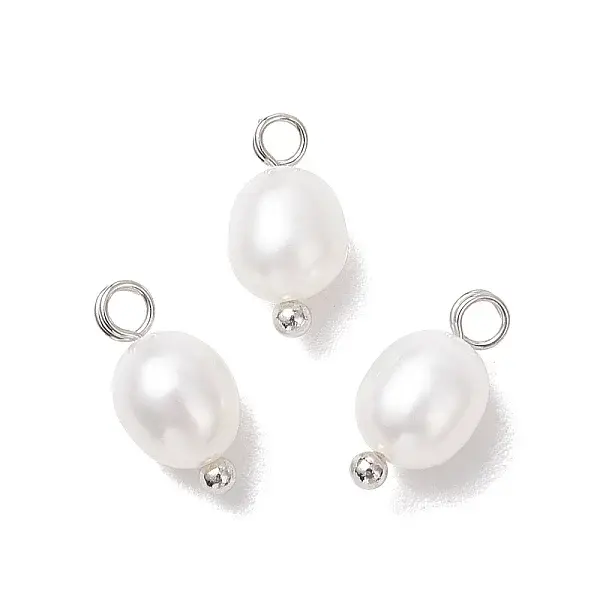Natural Cultured Freshwater Pearl Rice Charms