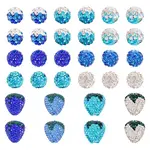 11 Styles Handmade Polymer with Rhinestone Clay Beads