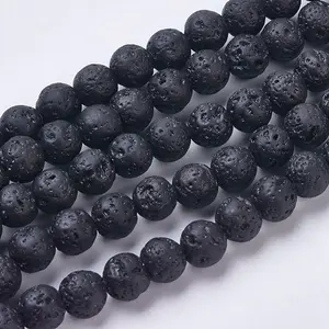 Natural Lava Rock Beads Strands