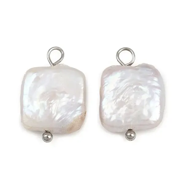 Natural Freshwater Pearl Keshi Pearl Pendants