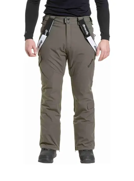 Meatfly pánské SNB & SKI kalhoty Ghost Dark Olive | Šedá | Velikost XL