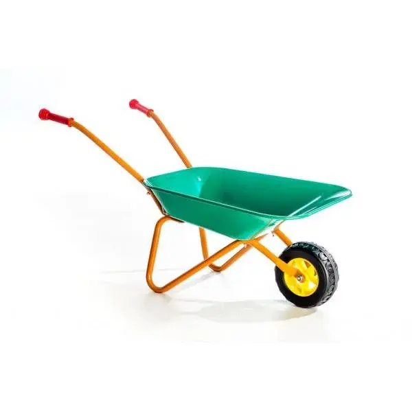 Kolečko plechové Yupee velké zelené 78x40x32cm