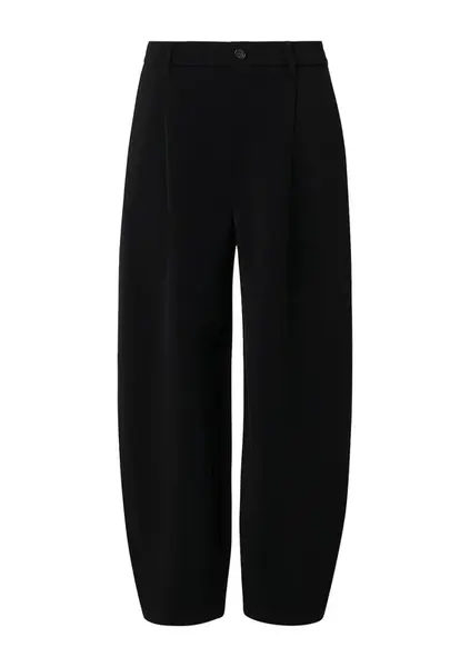 s.Oliver Plisované nohavice  čierna