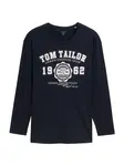 TOM TAILOR Men + Tričko  námornícka modrá / biela