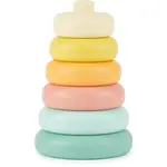 Bieco Silicone Stacking Tower Tropical Vibes nasadzovacie krúžky 12 m+ 6 ks