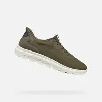 Khaki pánské tenisky Geox Spherica Plus - Pánské