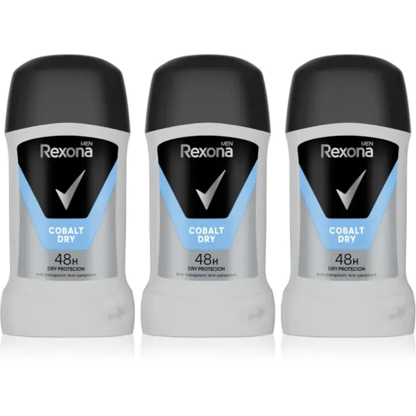 Rexona Cobalt výhodné balení tuhých deodorantů
