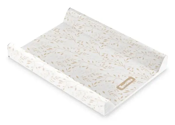 Prebaľovacia podložka, tvrdá 70 x 49 x 9,5 cm - béžové lístky