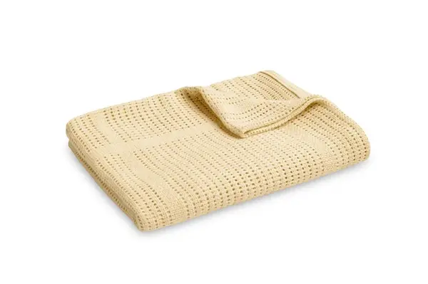 Jemná ažurková bavlnená dečka 110x70 - béžová káva