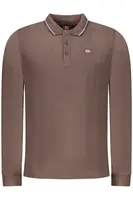 NORWAY 1963 MEN&#39;S LONG-SLEEVE POLO SHIRT, BROWN