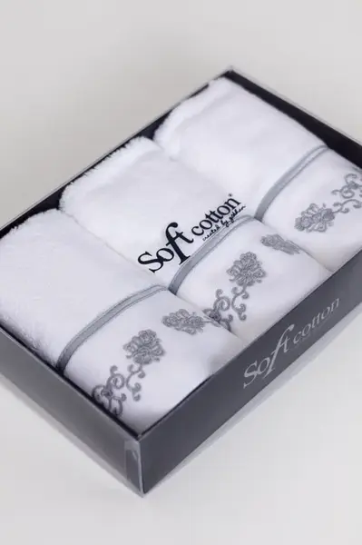 Dárková sada malých ručníků DIARA, 3 ks Šedá