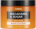 KUNDAL Tělový peeling Macadamia & Sugar Pink Grapefruit (Body Scrub) 550 g