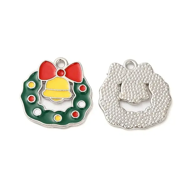 Christmas Alloy Enamel Pendants