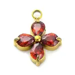 304 Stainless Steel Micro Pave Cubic Zirconia Pendants