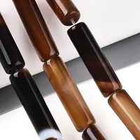 Dyed Natural Banded Agate Beads Strands