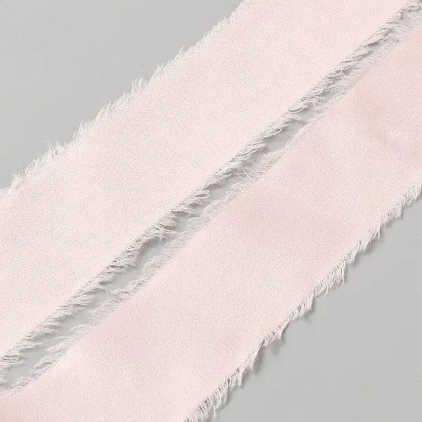 5M Polyester Satin Frayed Ribbon